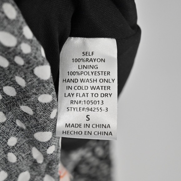 Savanna Jane Embroidered Maxi Dress Womens Sz S Black Polka Dot Bohemian Hippie - Picture 7 of 11